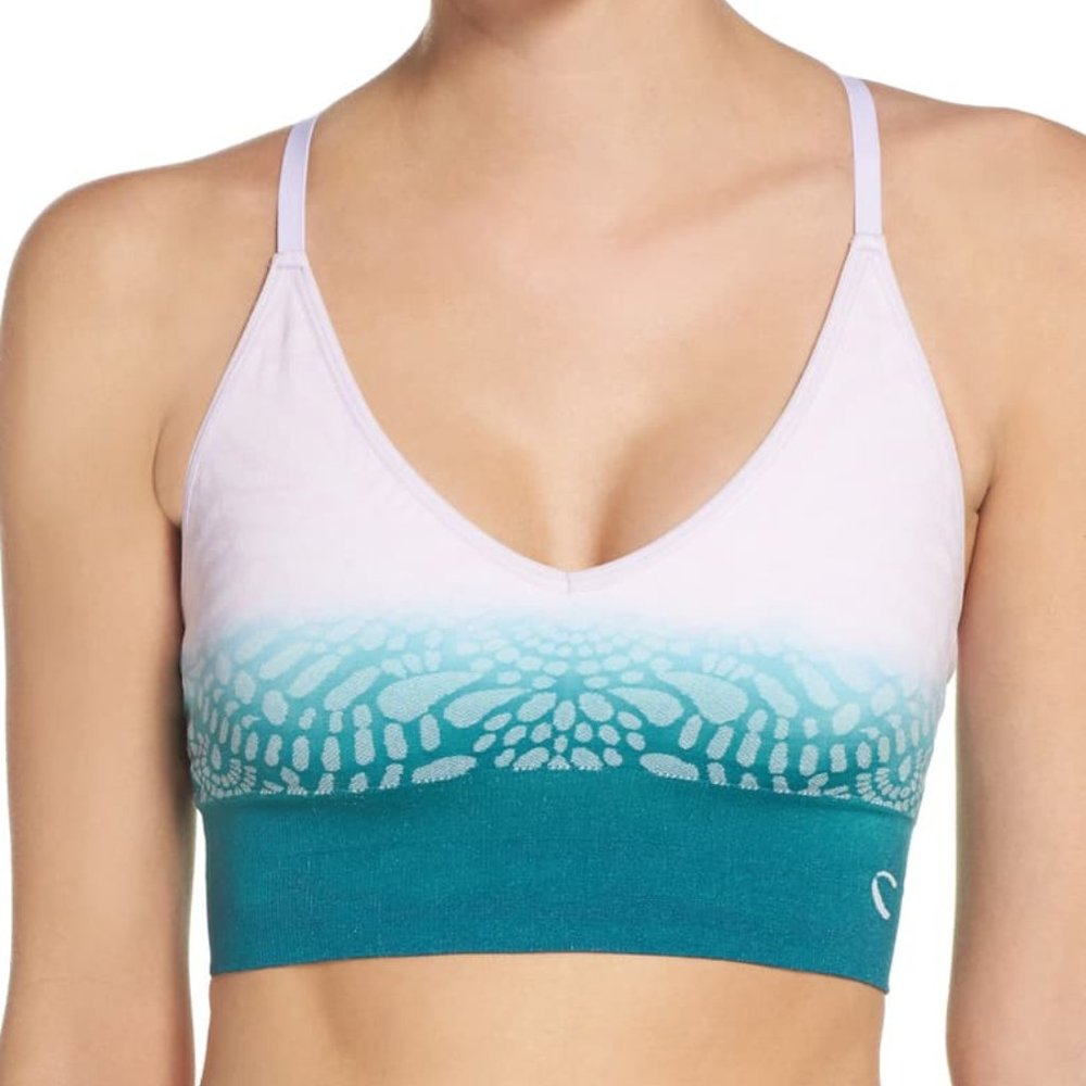 CLIMAWEAR NEW Starry Eyed Sports Bra Lavender/Teal - Picture 2 of 6